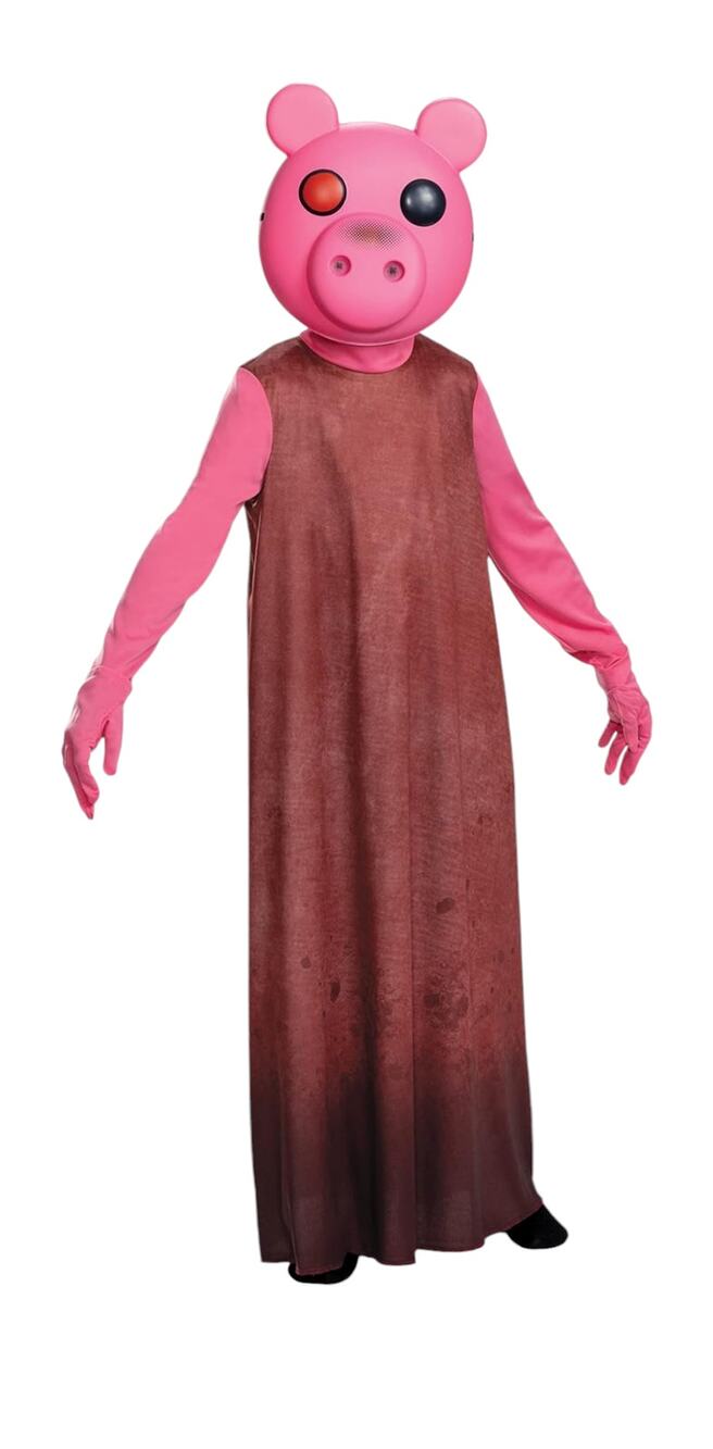 Official Video Game Piggy Gamer Halloween Costume Dress Up Cosplay Disguise Kid